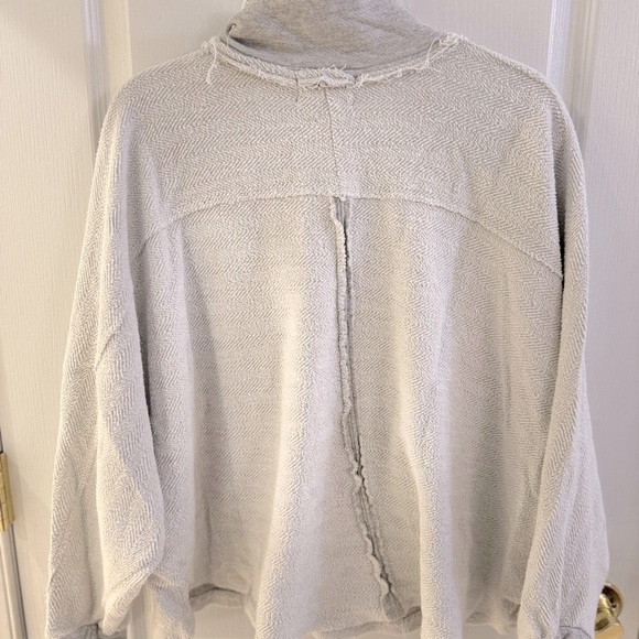 Womens Bucketlist Boutique textured oversized pullover Shacket SZ L - Picture 2 of 2